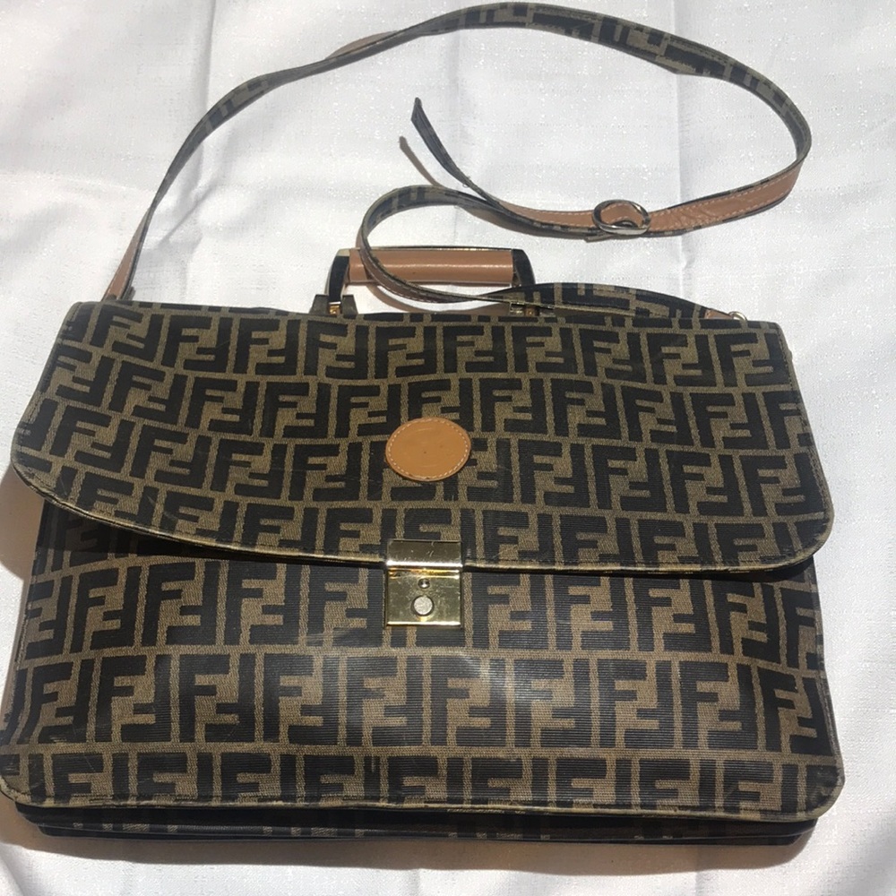 Fendi Zucca Briefcase (Gently Used)